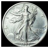 1933-S Silver Walking Liberty Half Dollar  CLOSEL