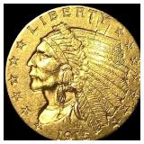 1915 Indian Head Gold $2.5 Quarter Eagle  CLOSELY