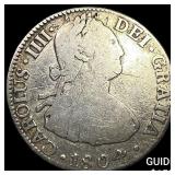 1804-TH Mexico Charles IV Silver 2 Reales