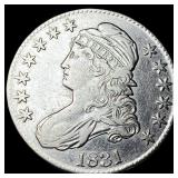 1831 Silver Capped Bust Half Dollar CHOICE AU