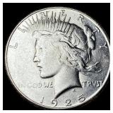 1925-S Silver Peace Dollar CLOSELY  UNCIRCULATED