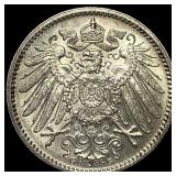 1914G Germany Silver 1 Mark