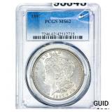 1897 Morgan Silver Dollar PCGS MS62