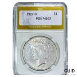 1927-D Silver Peace Dollar PGA MS63