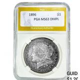 1896 Morgan Silver Dollar PGA MS63 DMPL
