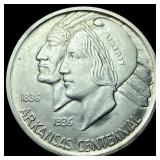1936-D Silver Arkansas Half Dollar GEM BU