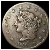 1839 Braided Hair Large Cent NICELY CIRCULATED