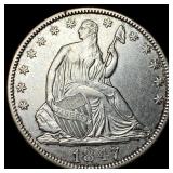 1847 Seated Liberty Half Dollar UNCIRCULATED