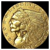 1928 Indian Head $2.5 Gold Quarter Eagle UNCIRCULA
