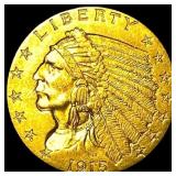 1915 Indian Head Gold $2.5 Quarter Eagle UNCIRCULA