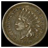 1860 Copper-Nickel Indian Head Cent NEARLY UNCIRCU