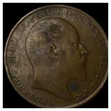 1906 Great Britain Bronze 1 Penny