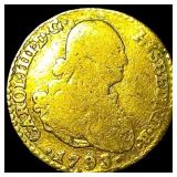 1793 Spain Gold 1 Escudo Charles IV NICELY CIRCULA