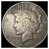 1935-S Silver Peace Dollar LIGHTLY CIRCULATED