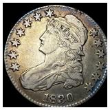 1830 Capped Bust Half Dollar NEARLY UNCIRCULATED