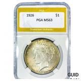 1926 Silver Peace Dollar PGA MS63