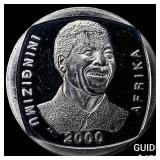 2000 South Africa 5 Rand Proof-Nelson Mandela