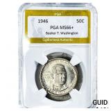 1946 Booker T Half Dollar PGA MS66+