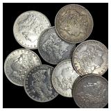 [8 Coins] 1880-1921 Morgan Silver Dollar