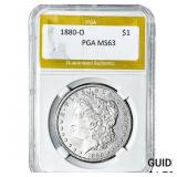 1880-O Morgan Silver Dollar PGA MS63