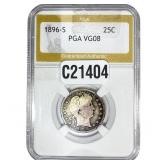 1896-S Barber Quarter PGA VG08