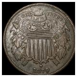 1870 Two-Cent Piece CLOSELY UNCIRCULATED