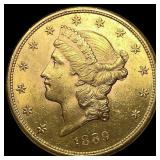 1889-S Gold $20 Liberty Head Double Eagle CHOICE B