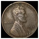 1924-S Lincoln Wheat Cent NEARLY UNCIRCULATED