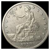 1878-S Silver Trade Dollar NEARLY UNCIRCULATED