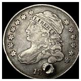1827 Capped Bust Dime (holed) NICELY CIRCULATED