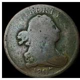 1807 Copper Half Cent NICELY CIRCULATED