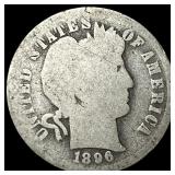 1896-O Silver Barber Dime NICELY CIRCULATED