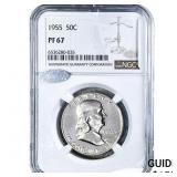 1955 Franklin Half Dollar NGC PF67