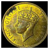 1950 Jamaica Nickel Brass Half Penny