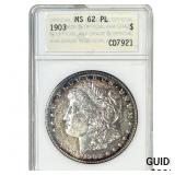 1903 Morgan Silver Dollar ANACS MS62 PL