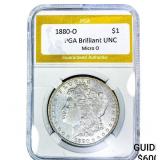 1880-O Morgan Silver Dollar PGA Brilliant UNC Micr