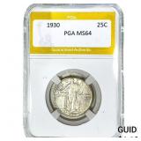 1930 Standing Liberty Quarter PGA MS64