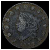 1822 Large Cent NICELY CIRCULATED