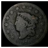 1831 Coronet Head Large Cent NICELY  CIRCULATED