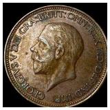 1931 Great Britain Bronze Half Penny