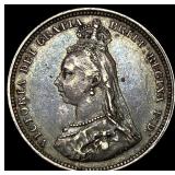1887 Silver Crown Victoria Jubilee Head UNCIRCULAT