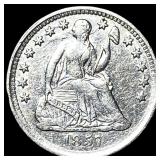 1857 Silver Half Dime CLOSELY UNCIRCULATED
