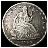 1867-S Silver Half Dollar HIGH GRADE