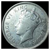 1937 Fiji Silver 1 Shilling