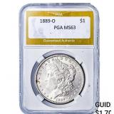 1889-O Morgan Silver Dollar PGA MS63