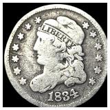 1834 Capped Bust Half Dime NICELY CIRCULATED