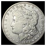 1904-S Silver Morgan Dollar NEARLY UNCIRCULATED