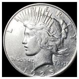 1925-S Silver Peace Dollar CLOSELY UNCIRCULATED