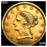 1853 $2.50 Gold Quarter Eagle UNCIRCULATED