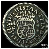 1734-MF Mexico Philip V Silver 1/2 Real
